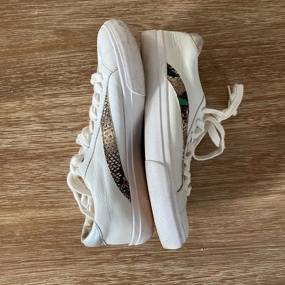 Madewell Sidewalk Low-Top Sneakers in Snake & Metallic Embossed Leather - Picture 6 of 14